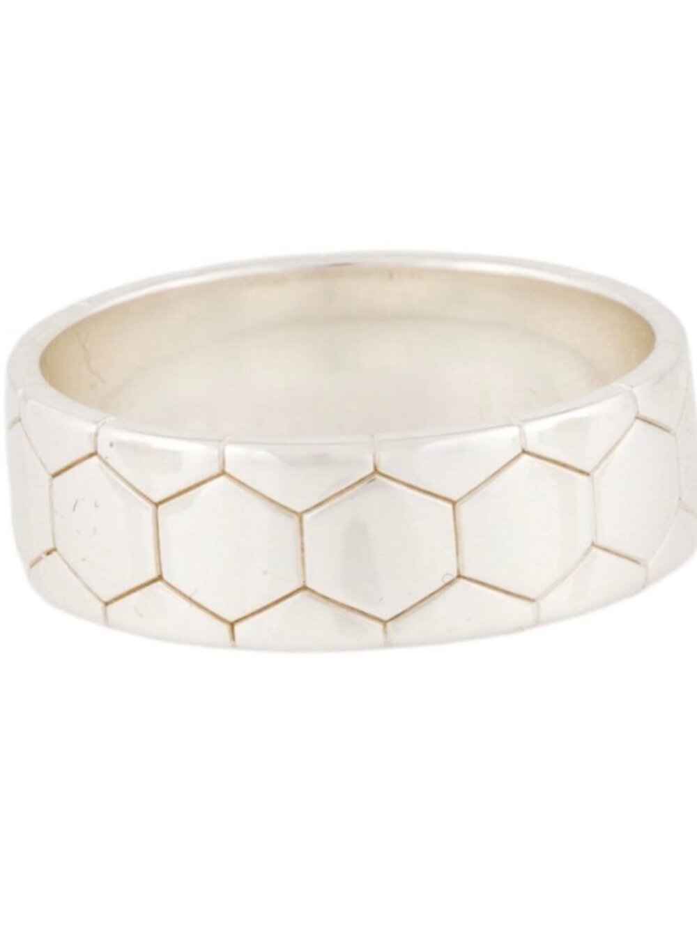 CHRISTOFLE STERLING SILVER 925 CDOE ROYALE BAND RING - Picture 5 of 10